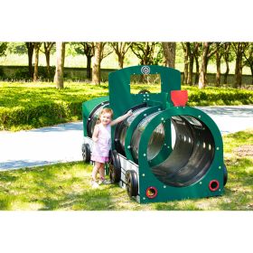 Außenspielgerät Set Kriechtunnel Lokomotive + Waggon-image