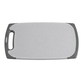 Schneidbrett, Kunststoff, 15 x 25 cm, rutschfest, grau/granit-image