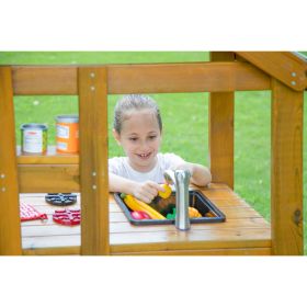 Outdoor Spielküche aus Holz mit Dach-image