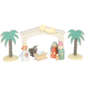 Spielset Holzkrippe Weihnachtsgeschichte-image