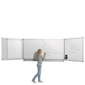 Whiteboard Wandklapptafel aus Stahl, Serie KLST, weiß Verschiedene Größen, Farben und Lineaturen erhältlich-image