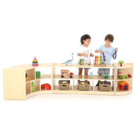 Viertelkreis Raumteiler Regal Owlaf, 5 Fächer-image