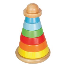 SpielMaus Holz Stehauf-Stapelturm, 8-teilig-image